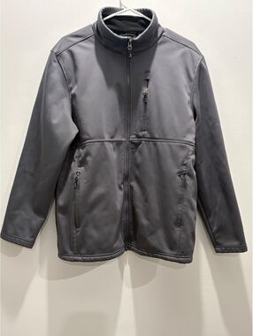 Swiss Tech Men's Softshell Jacket Fleece Lined Gray Size M Medium